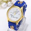 Hot sale multi color silicon watch wamen, cheap geneva quartz watch